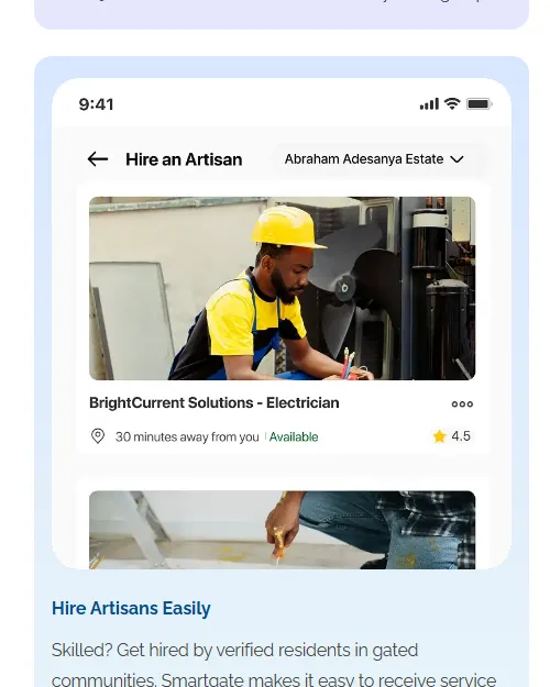 SmartGate Africa, screen 1