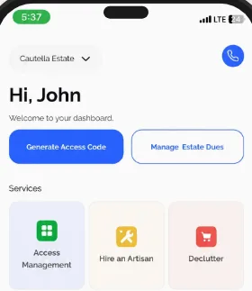 SmartGate resident dashboard